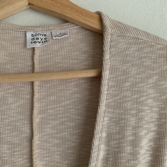 Some Days Lovin’ Oatmeal Wrap Dress - Picture 3 of 7